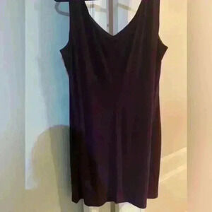 SL‎ Fashion Women's Sz 18 Purple Lined VNeck Tank Dress 40"L Excellent Condition